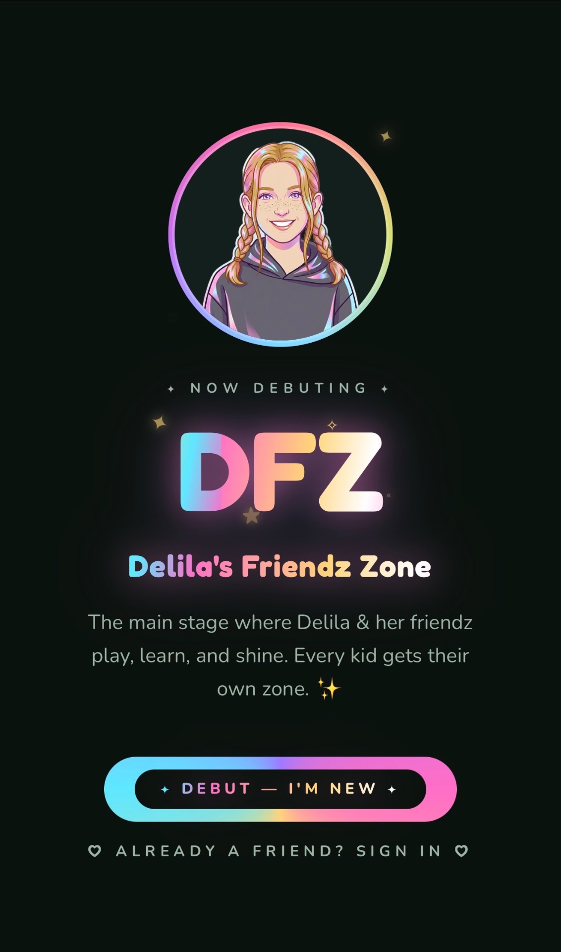 Her own front door from Delila's Friendz Zone
